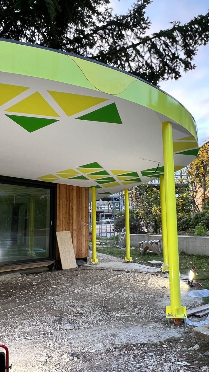 Rivestimento murale realizzato da A.S.H. Finiture Contract